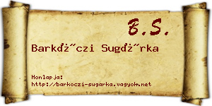 Barkóczi Sugárka névjegykártya